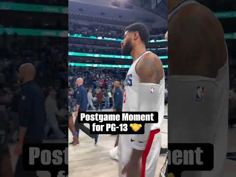 Postgame Moment for Paul George 🤝 | LA Clippers