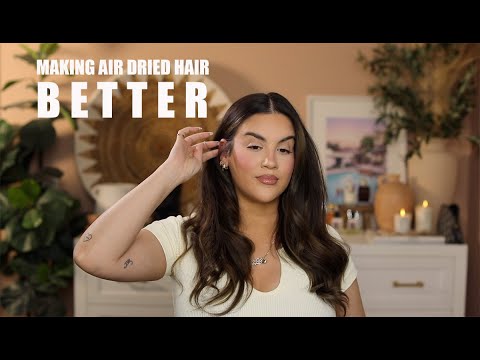 Making Air Dried Hair....BETTER plus How To Use A Curling Iron