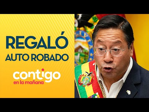 IGUAL A EVO MORALES: Presidente boliviano regaló auto chileno robado - Contigo en la Mañana