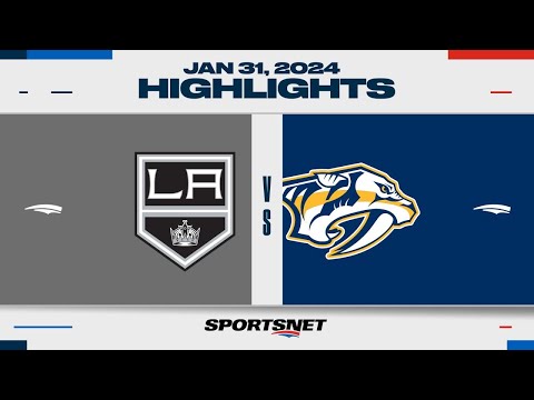 NHL Highlights | Kings vs. Predators - January 31, 2024