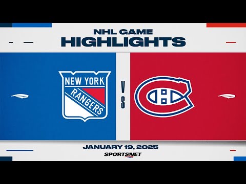 NHL Highlights | Rangers vs. Canadiens - January 19, 2025