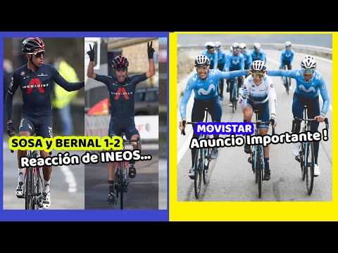 IVAN SOSA y EGAN BERNAL 'Reacción de INEOS' ? MOVISTAR Anuncio Importante...