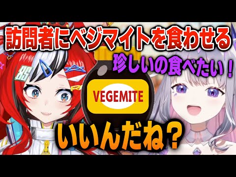 自宅に訪問中のビジューにあの珍味を食べさせるハコ太郎【英語解説】【日英両字幕】