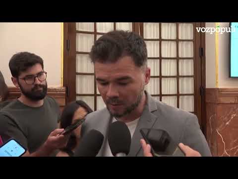 Rufián afea a Sánchez que pacte CGPJ con el partido al que llamó máquina de fango