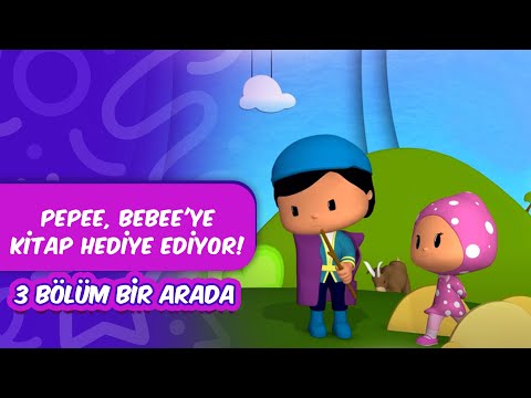 Pepee, Bebee'ye Kitap Hediye Ediyor! 🎁📚| Pepee Leliko ve Pisi 3 Bölüm Bir Arada! | Düşyeri