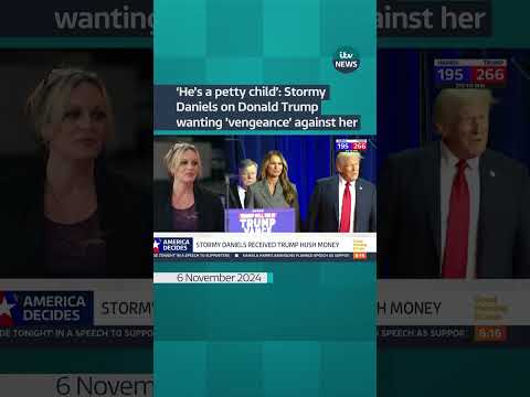 ‘He’s a petty child’- Stormy Daniels on Donald Trump  wanting ’vengeance’ against her #itvnews