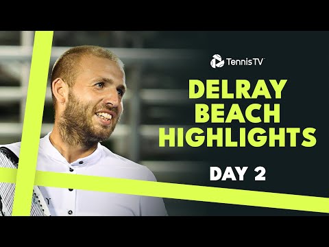 Kokkinakis takes on Michelsen; Giron, Evans & Thompson Play | Delray Beach 2024 Day 2 Highlights