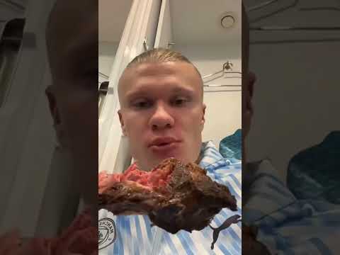 😱 What Is Haaland EATING! 😂🍔 You Won't Believe This! #Shorts
