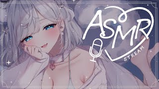 【ASMR】耳ふぅ多め♡甘々彼女に満足いくまで甘やかされて安眠ASMR…♡/吐息/囁き/耳かき/earcleaningEar/Sleep/w