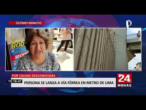 Metro de Lima: una persona se lanza a vía férrea y fallece arrollada