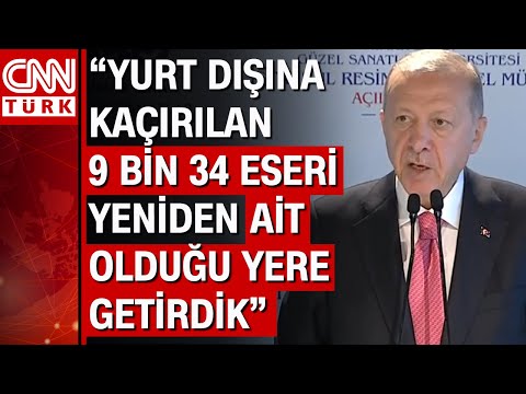 Resim ve Heykel Müzesi açılıyor... Cumhurbaşkanı Erdoğan'dan önemli açıklamalar