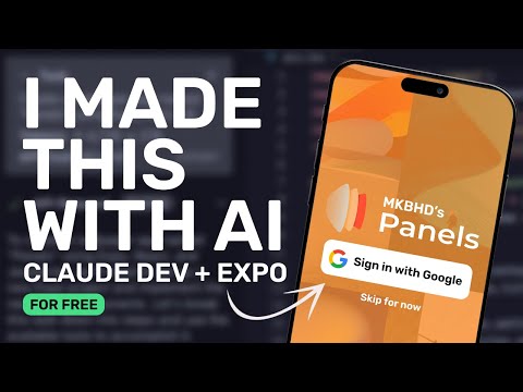 I Re-Created MKBHD's Panels App with AI For FREE (ClaudeDev + Expo)