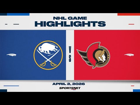 NHL Highlights | Sabres vs. Senators - April 2, 2026