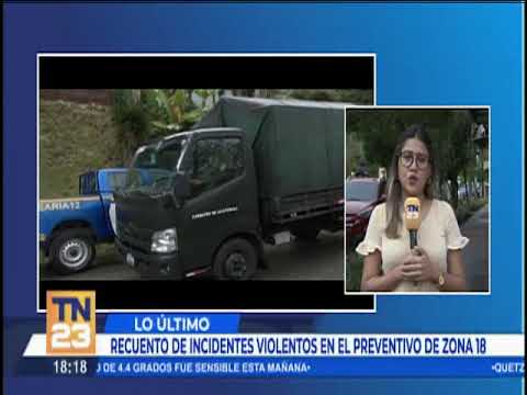 Recuento de incidentes violentos en el preventivo de zona 18