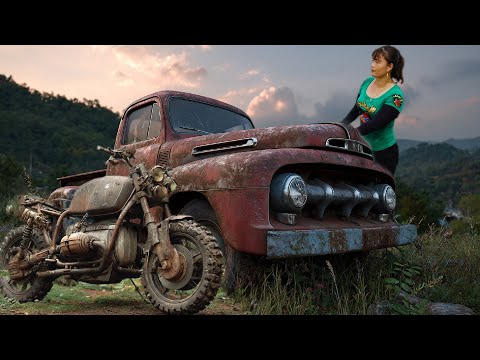 Full Videos: Girl Restores the Cars 1975 Abandoned | Blacksmith Girl
