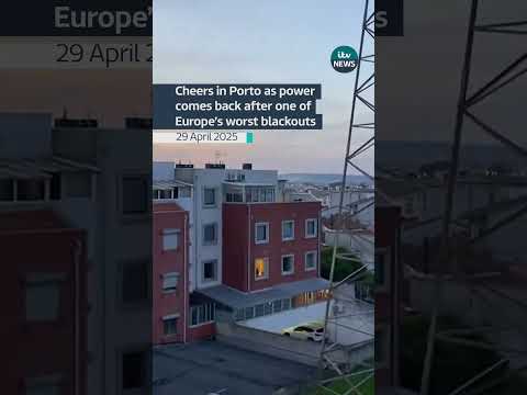 Millions of people across Spain and Portugal were without electricity on Monday #itvnews #portugal