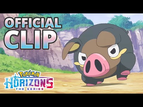 Sprigatito vs. Lechonk! | Pokémon Horizons: The Series | Official Clip
