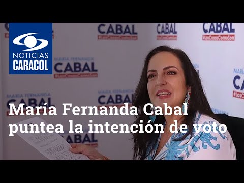 María Fernanda Cabal puntea la intención de voto dentro del uribismo, según sondeo interno