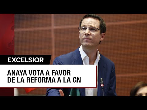 Ricardo Anaya se equivoca y vota a favor de la reforma a la Guardia Nacional