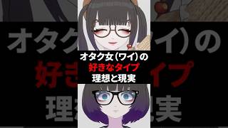 オタク女（ワイ）の好きなタイプ理想と現実 #shorts #vtuber #vrchat #vrc