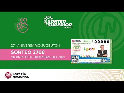 Sorteo Superior no. 2708 27° Aniversario Juguetón