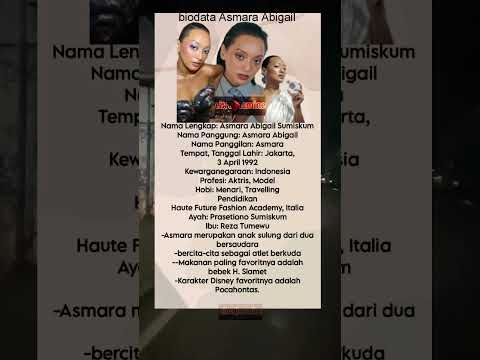 Biodata Menarik Asmara Abigail