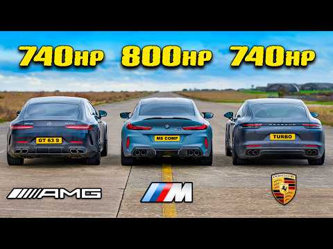 Ultimate Drag Race: BMW M8 vs AMG GT63 vs Porsche Panamera