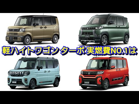 【軽スーパーハイトワゴン】11月のターボ車の実燃費を比較！N-BOX JOY、新型スペーシアギア、デリカミニ、タントファンクロスの実燃費を比較した結果！