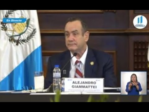 Presidente Giammattei habla de crisis del Covid-19