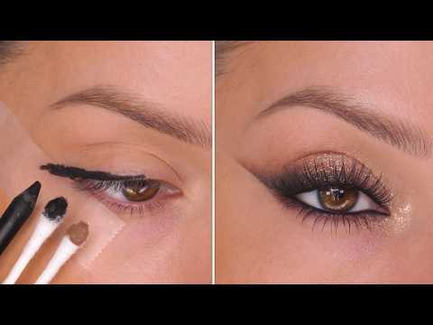 No Eyeshadow Skills? Try This Easy Winged Smokey Eye Technique