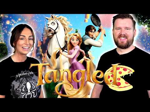My wife watches TANGLED for the FIRST Time || Movie REACTION