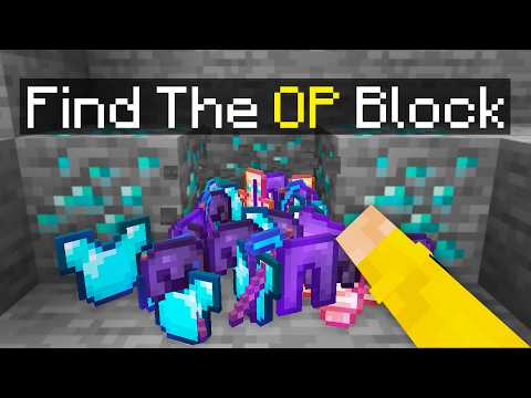 Minecraft, But One Block Is Secretly OP..