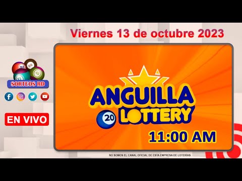 Anguilla Lottery en VIVO ? Viernes 13 de octubre 2023 - 11:00 AM