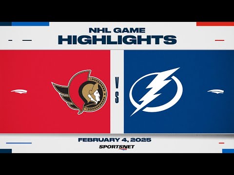NHL Highlights | Senators vs. Lightning - February 4, 2025