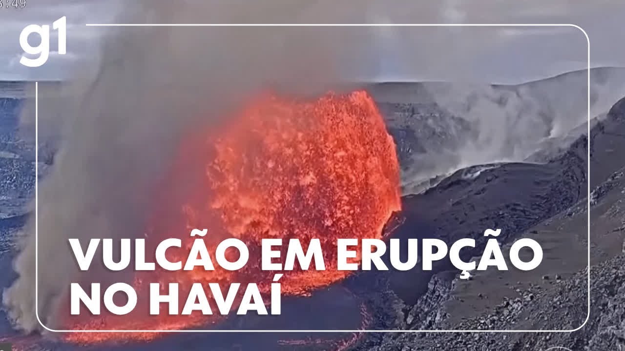Vulcão Kilauea entra em erupção pela 32ª vez desde dezembro