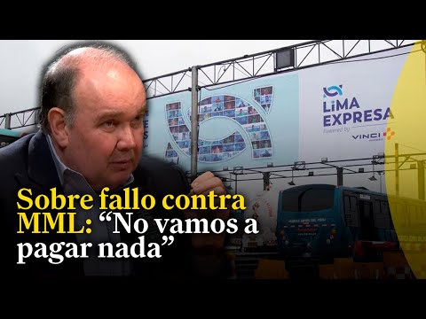 Rafael López Aliaga asegura que no pagará nada a concesionaria Lima Expresa