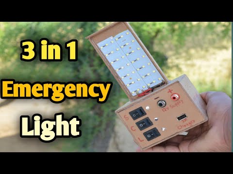 How to Make Emergency Light at Home Rechargeable with Lithium Battery | 5volt Super Bright Led Light