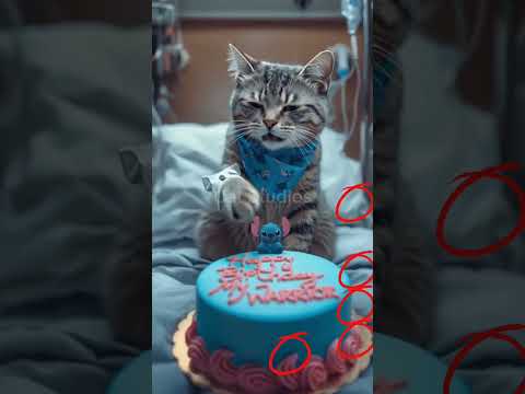 #happybirthday #funny #kitten #animalintelligence #kucing #cute #cat #cake #aicats #shorts #short #o