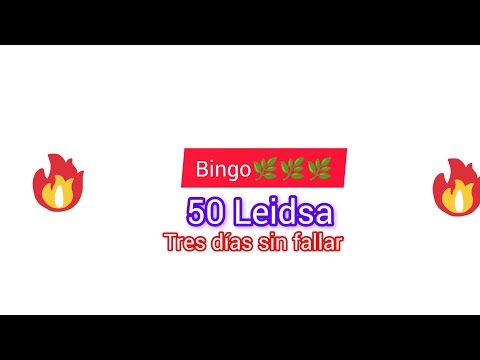 números para miércoles 28 de agosto (bingo 50 Leidsa)