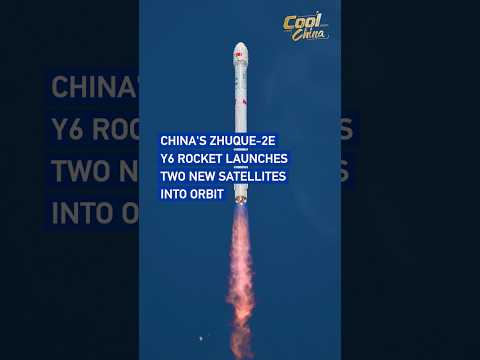 China's Zhuque-2E Y6 rocket launches two new satellites into orbit #coolchina