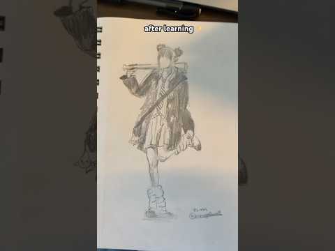 learning poses rlly helped #music #edit #art #drawing #drawingprocess #fypシ゚viral #relatable