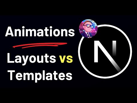 Next.js Template vs Layout with Page Transition Animations