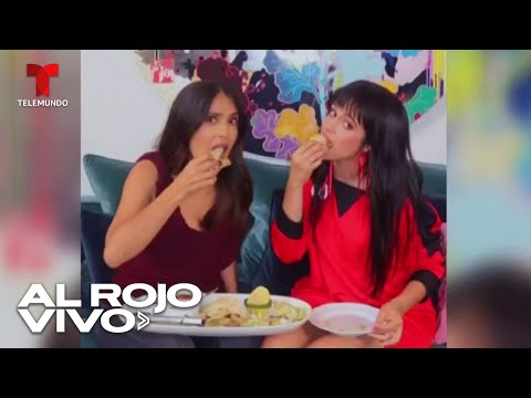 Salma Hayek y Camila Cabello celebran el Día Nacional del Taco con  un plato gigante