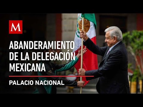 AMLO preside Abanderamiento de la Delegación Mexicana de los Juegos Parapanamericanos Santiago 2023