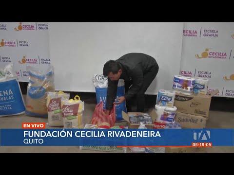 La Fundación Cecilia Rivadeneira implementó un punto de acopio para los damnificados en Bolívar