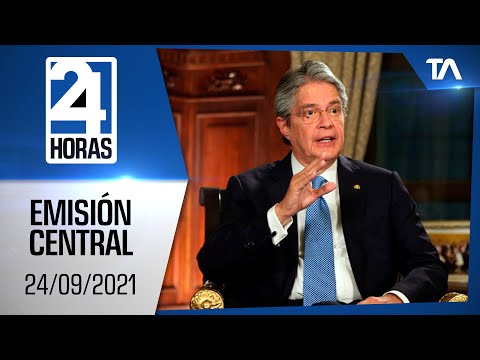 Noticias Ecuador: Noticiero 24 Horas 24/09/2021 (Emisión Central)