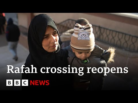 Sick and wounded Palestinians leave Gaza as Rafah crossing reopens | BBC News