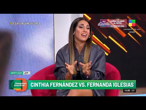 Cinthia Fernández se enfrentó con Fernanda Iglesias en #LAM