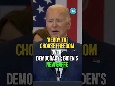 Biden's New Gaffe: Asks Americans To Choose Freedom Or Democracy | US Election