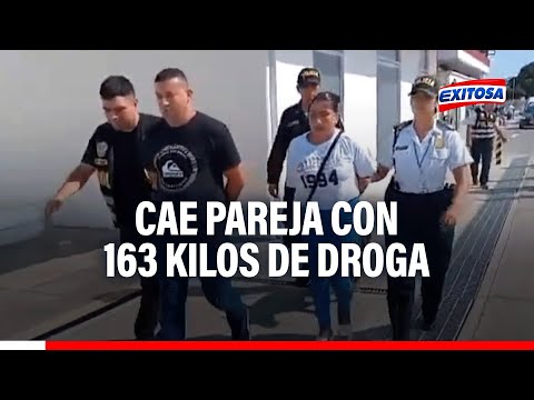 Chiclayo: Cae una pareja con 163 kilos de droga en aeropuerto